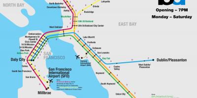 바트 시스템 샌프란시스코 지도