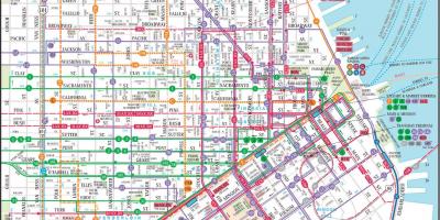 샌프란시스코 대중 교통 지도