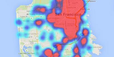 지도 샌프란시스코의 배설물
