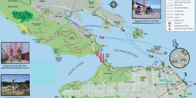 지도 샌프란시스코의 자전거 투어
