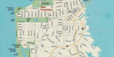 지도 샌프란시스코의 주요 관광 명소