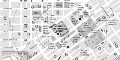 지도는 웨스트필드 샌프란시스코