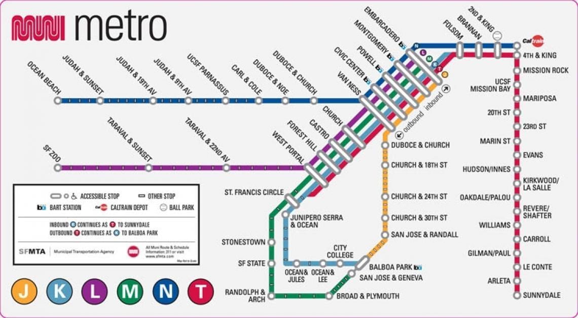 San Fran metro 지도