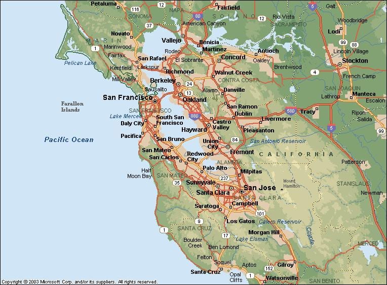 SF bay 지도