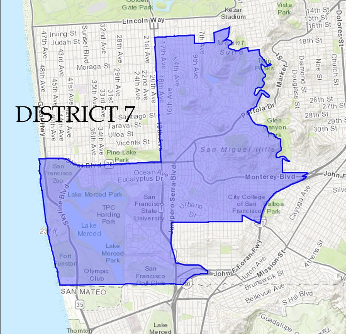 샌프란시스코 지도 district7 