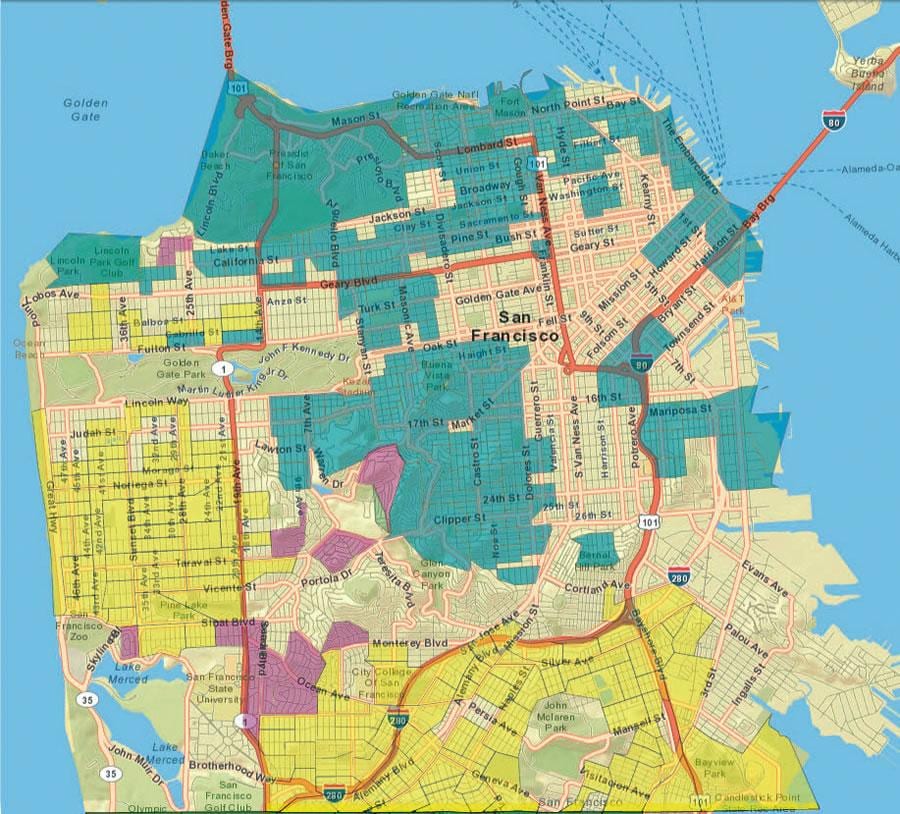 샌프란시스코 지도 gis