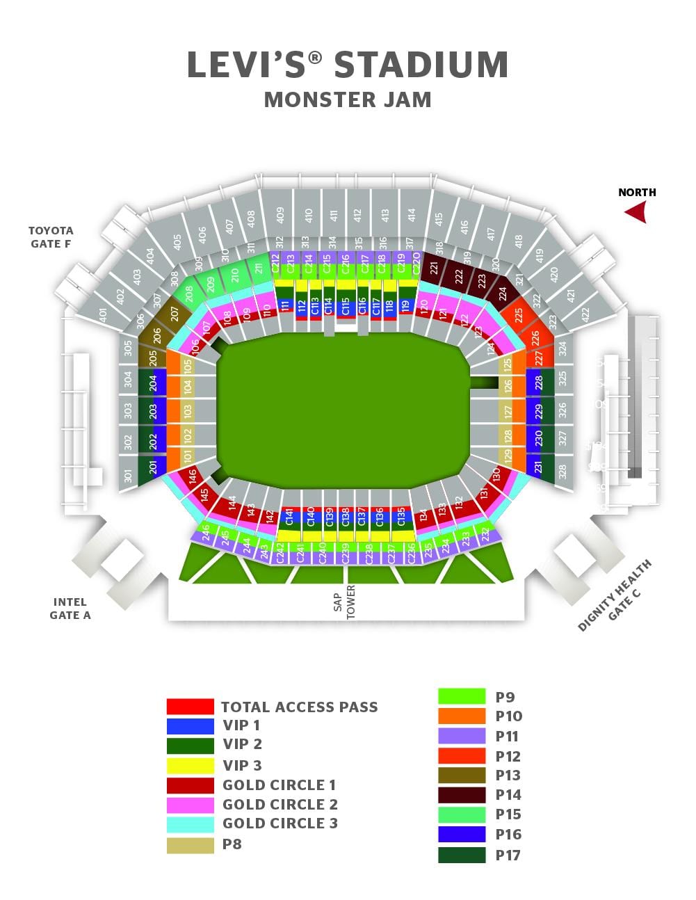 지도 levi's stadium 게이트