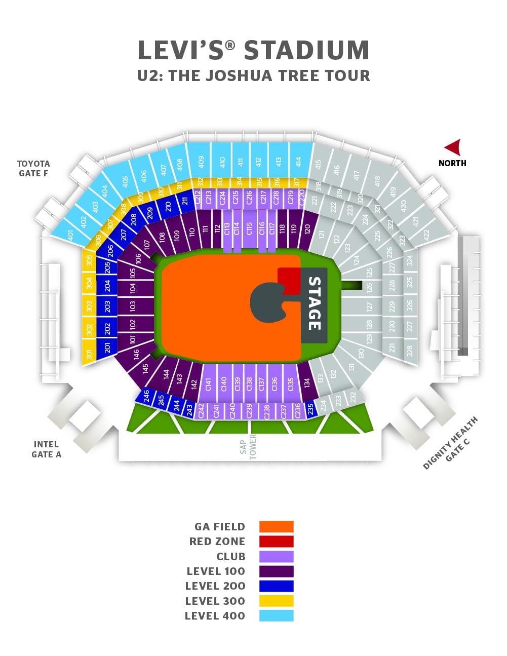 levi's stadium 스위트 맵