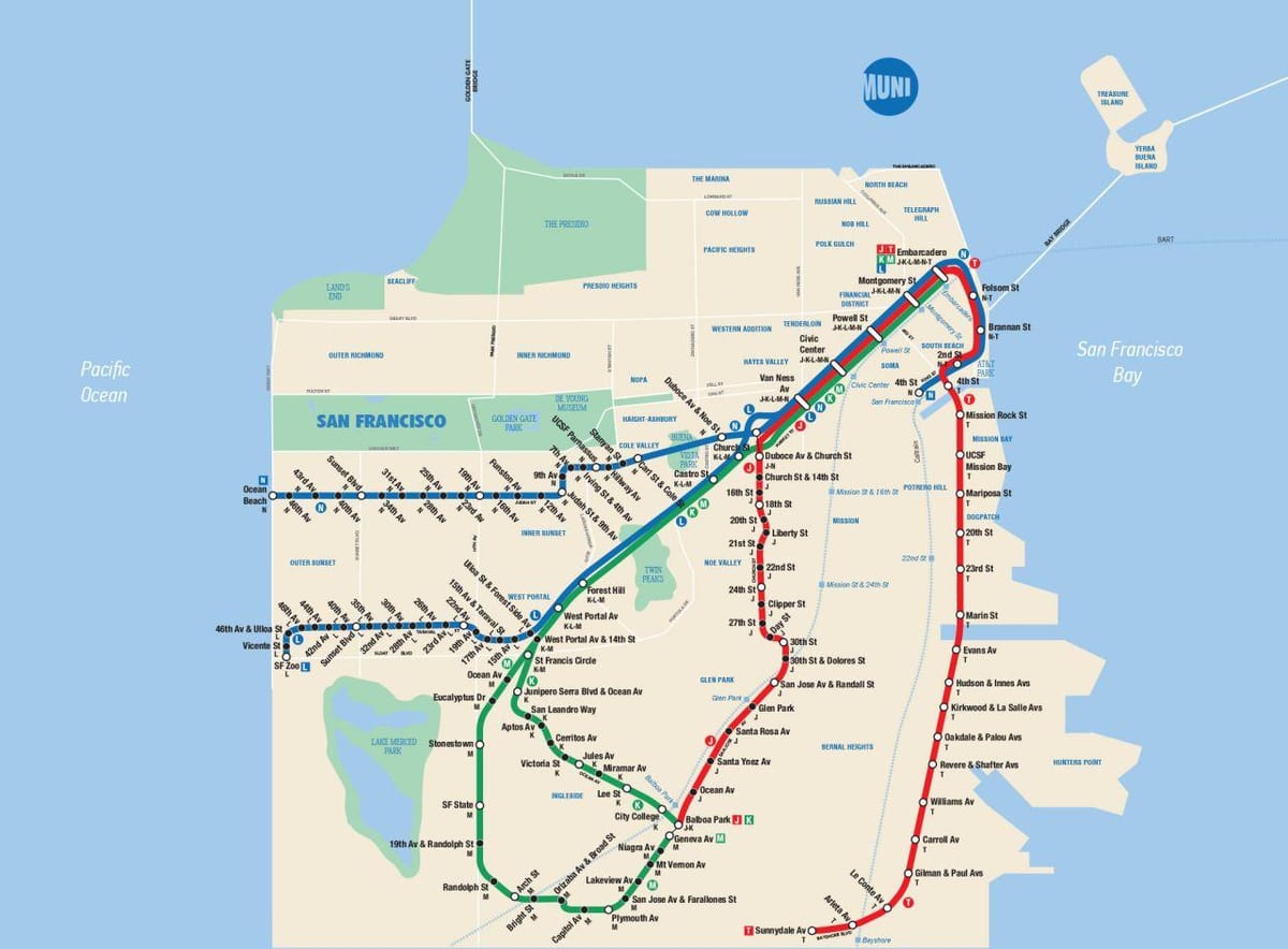 SFmta muni 지도
