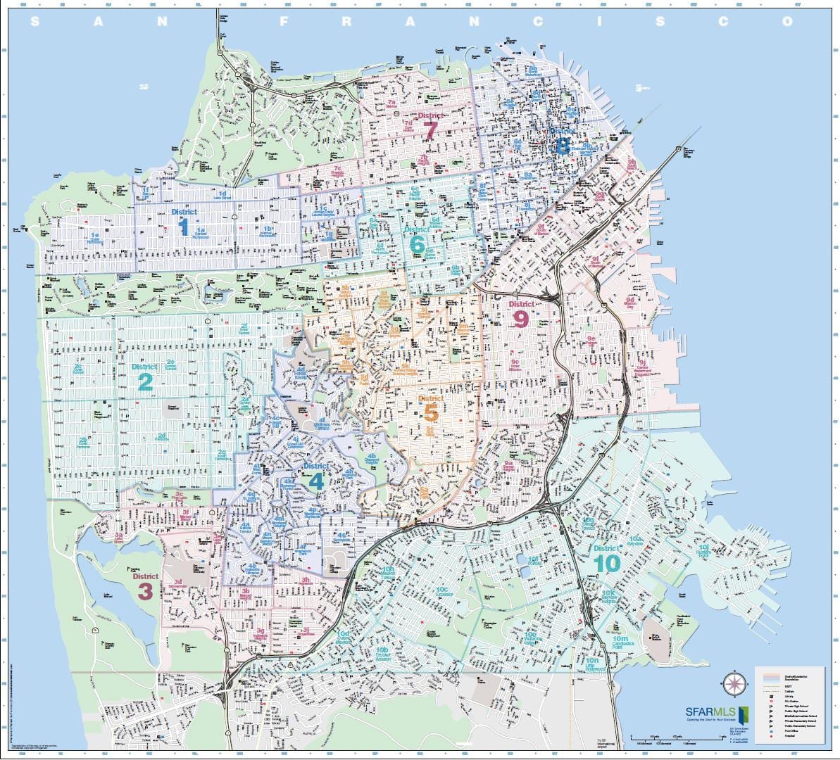 지도 SFar district