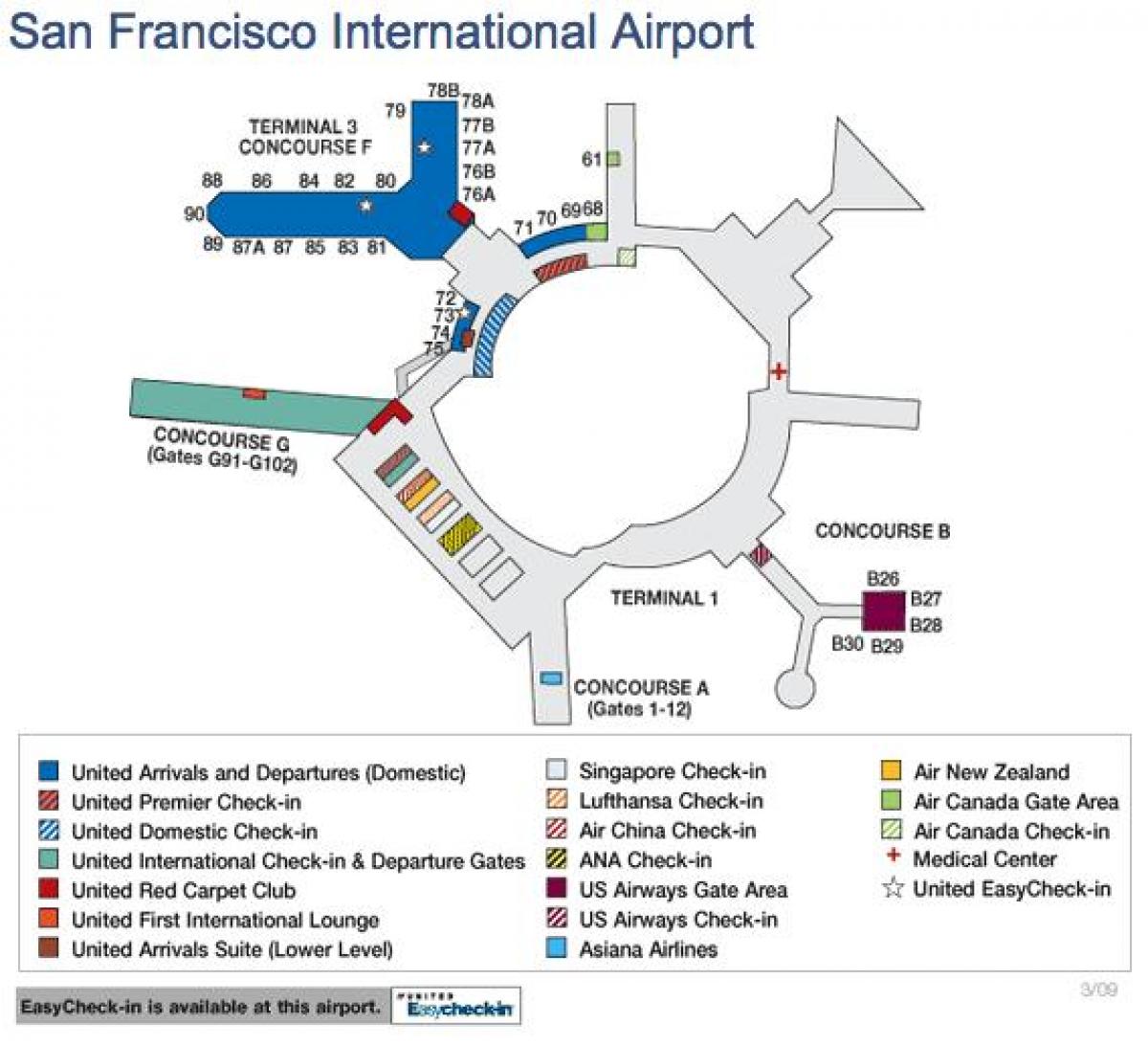 샌프란시스코 에어포트 맵 미