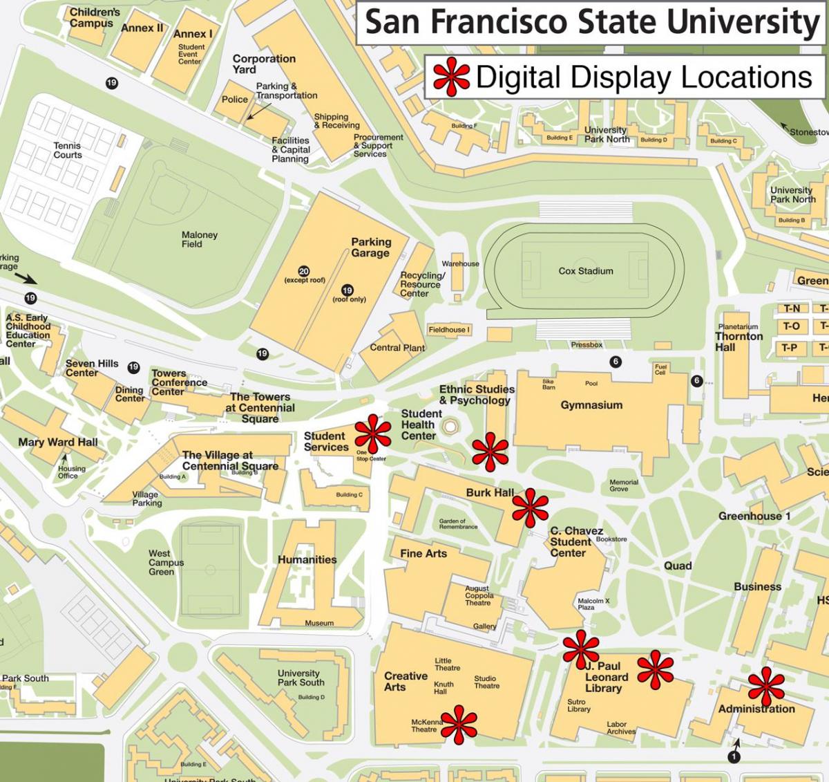 샌프란시스코 주립대학교 지도