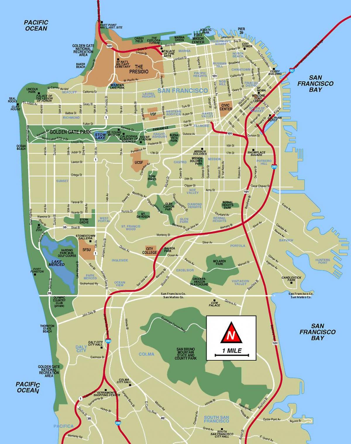 샌프란시스코 파크 지도