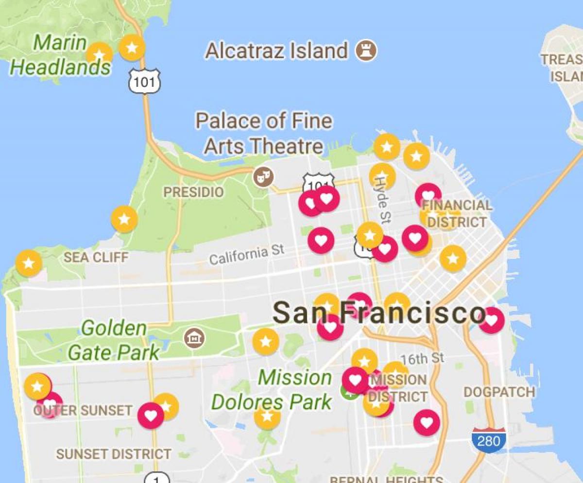 지도 샌프란시스코 금융 지구