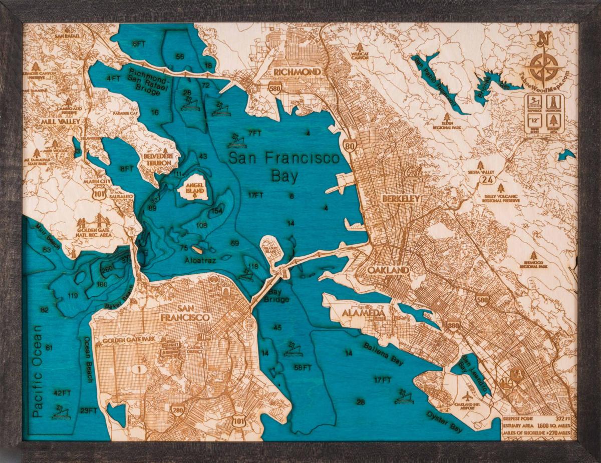 지도 샌프란시스코의 나무