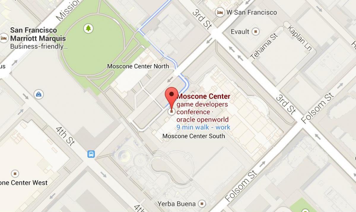 지도 샌프란시스코의 샌프란시스코 센터