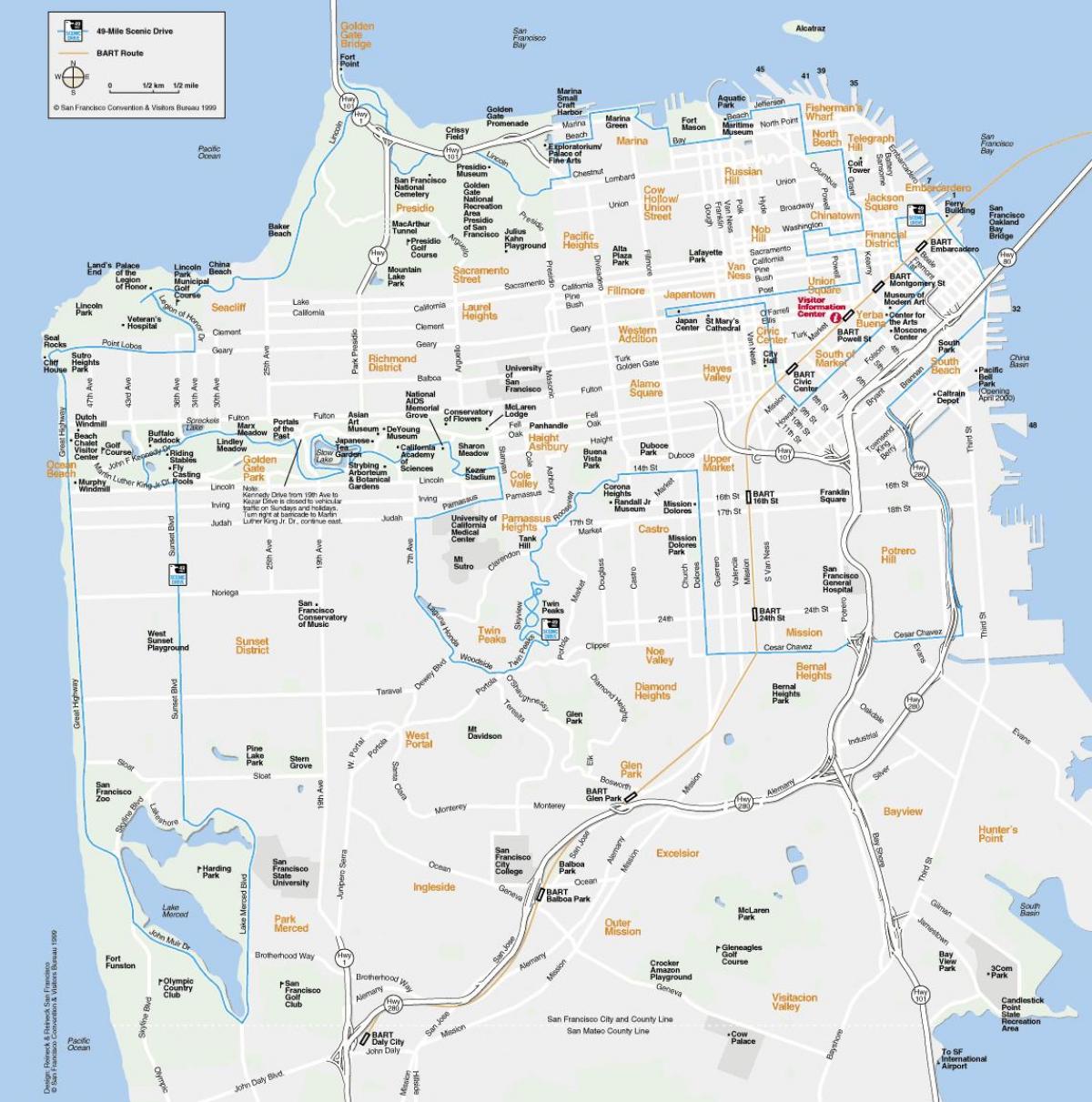 지도 샌프란시스코의 명소