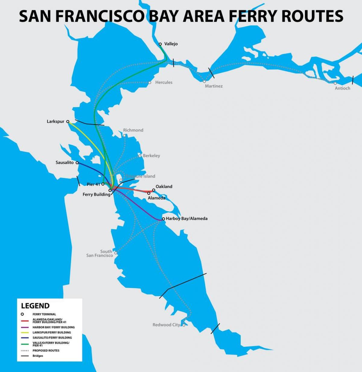 샌프란시스코 베이 페리 map
