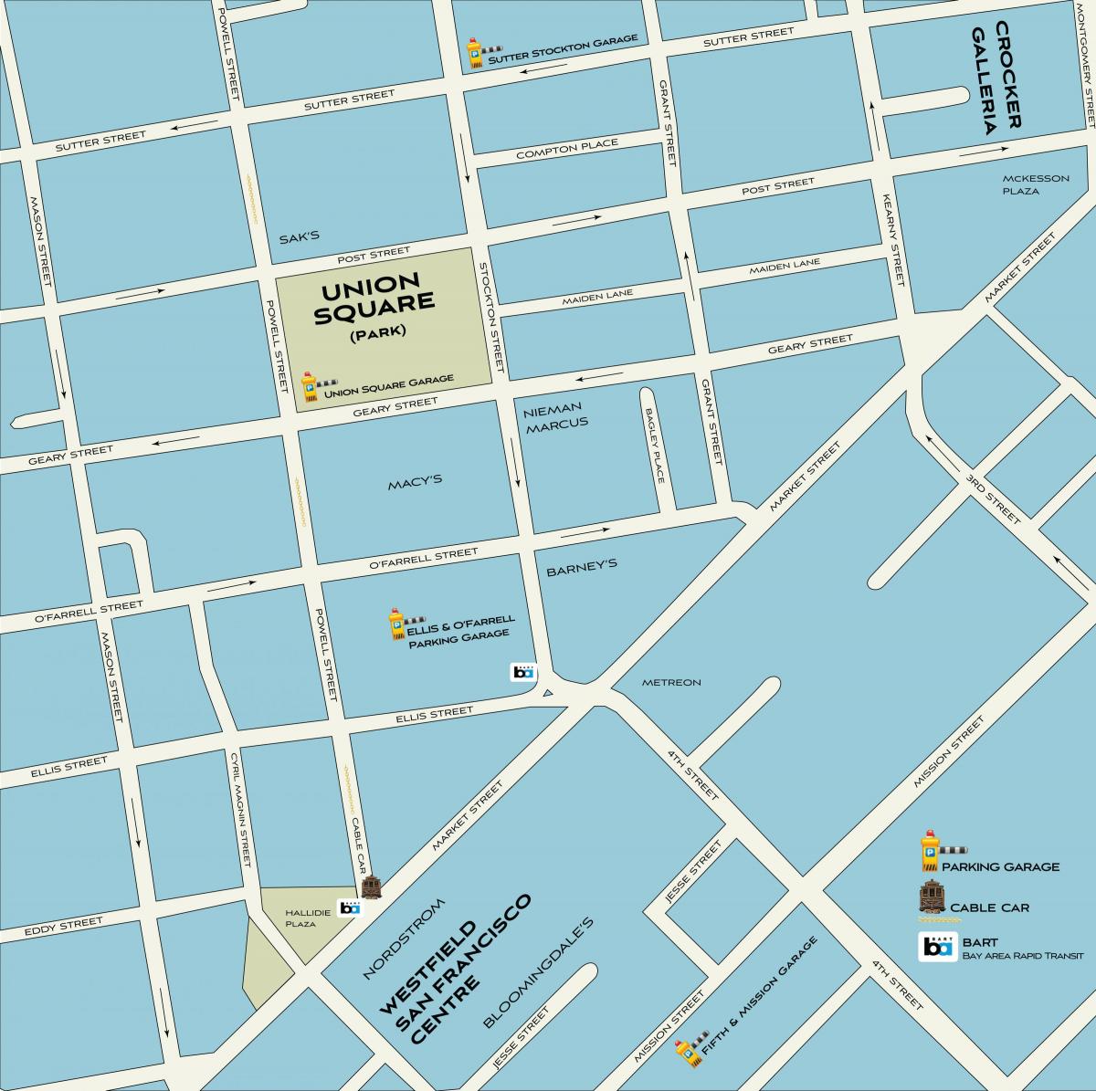 샌프란시스코 쇼핑 지도