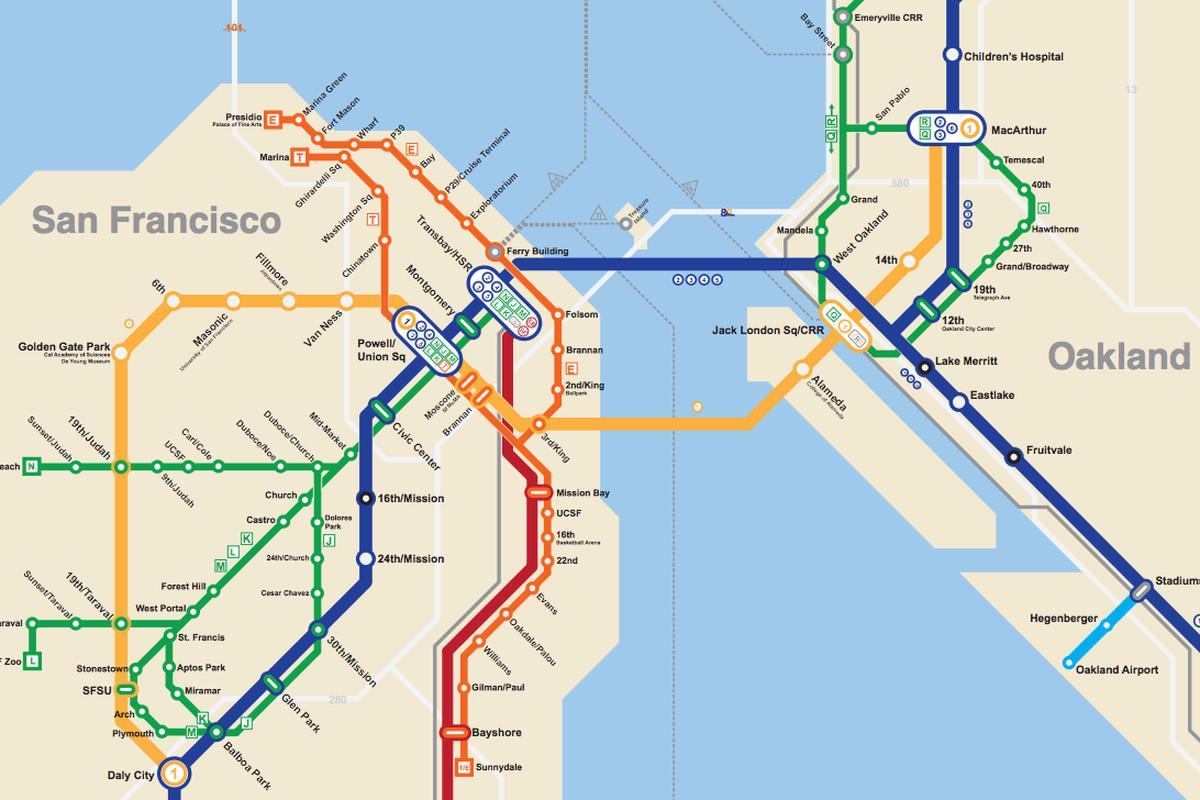 샌프란시스코 지하 맵