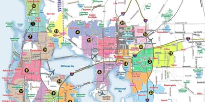 샌프란시스코 베이 지역 zip code 지도