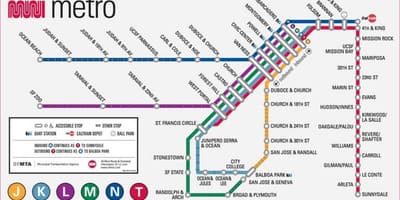 San Fran metro 지도