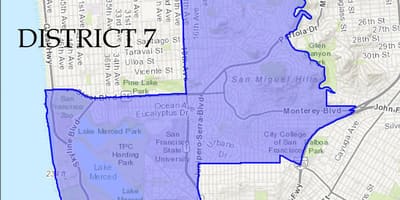 샌프란시스코 지도 district7 