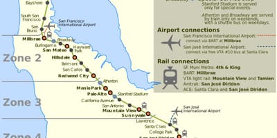 샌프란시스코 caltrain 지도