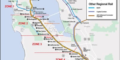 Caltrain 노선도