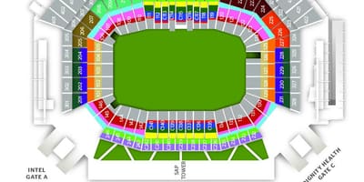 지도 levi's stadium 게이트