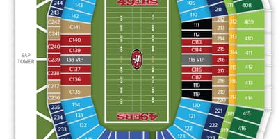 샌프란시스코 지도 49ers 스타디움