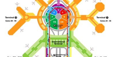 샌프란시스코 공항 터미널 지도