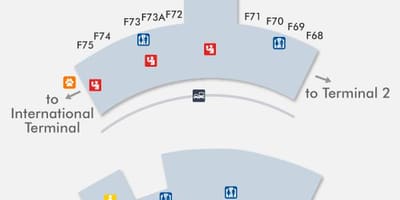 SFO airport 지도 터미널 3