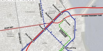 지도 transbay 터미